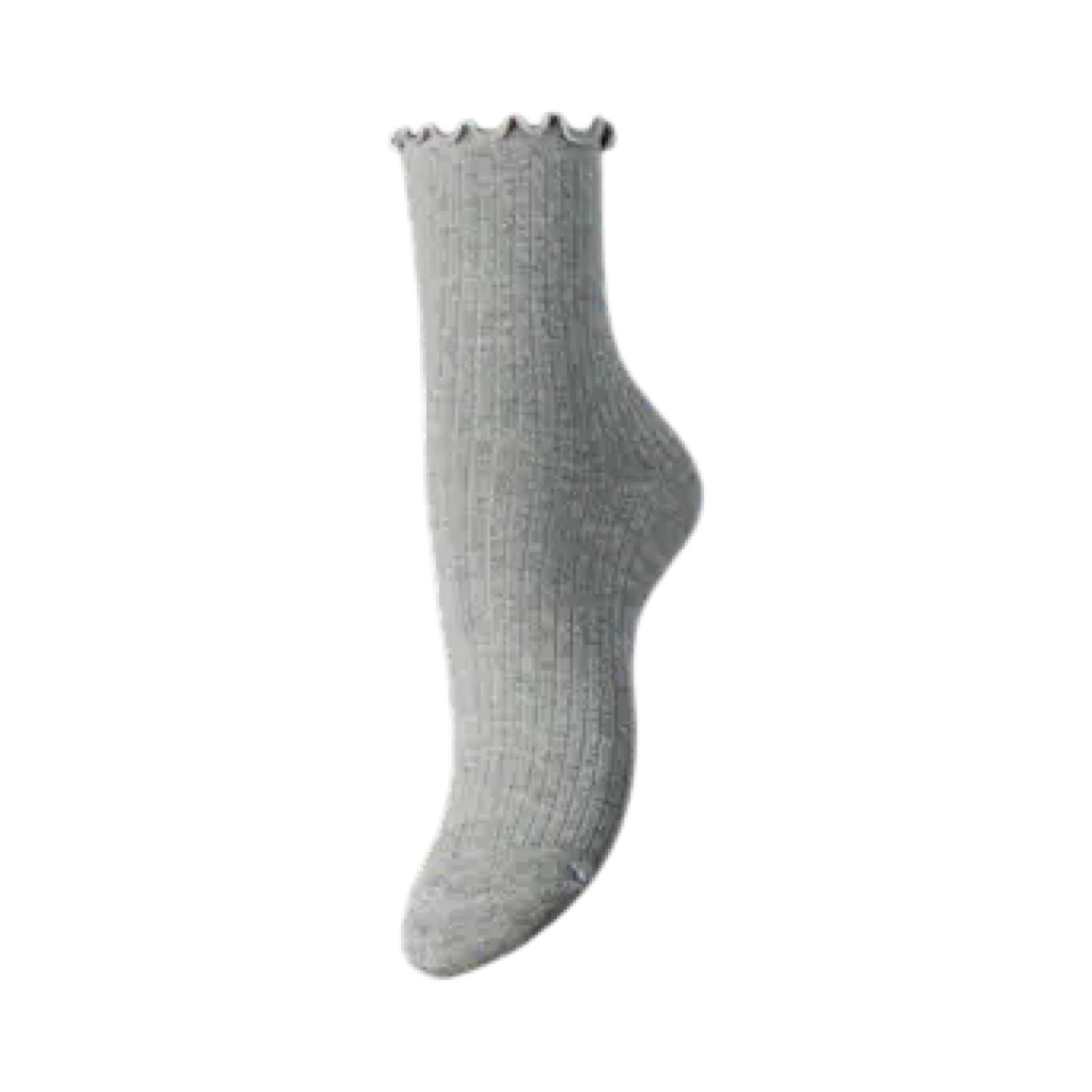 Pieces - PCafia socks noos - Grey melange - Merle og Wilde ApS
