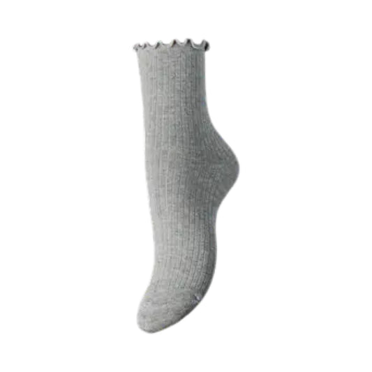 Pieces - PCafia socks noos - Grey melange - Merle og Wilde ApS