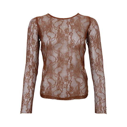 Black colour - BClara lace blouse - coffe - Merle og Wilde ApS