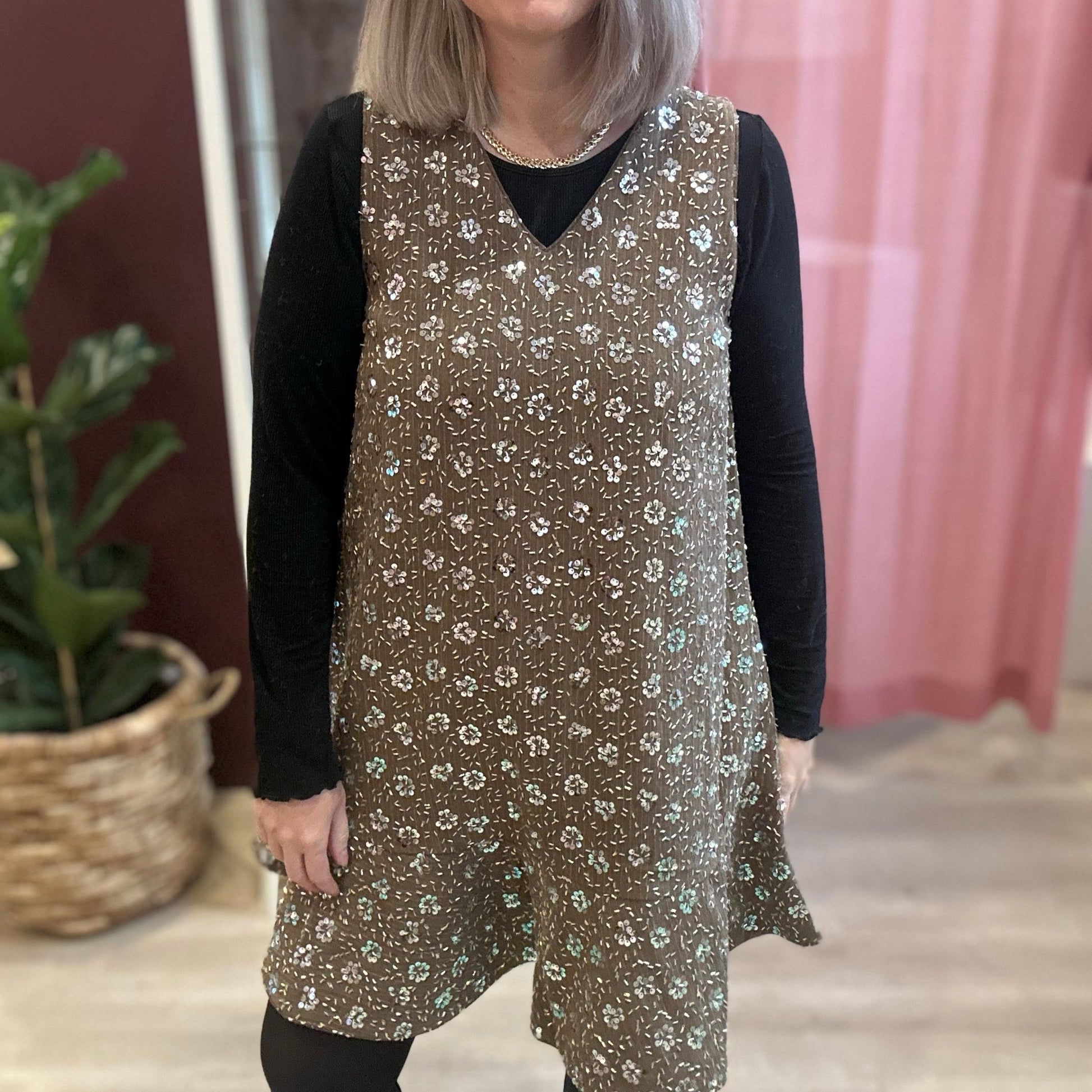 YAS - Yassoller SL dress Show - Taupe Grey - Merle og Wilde ApS