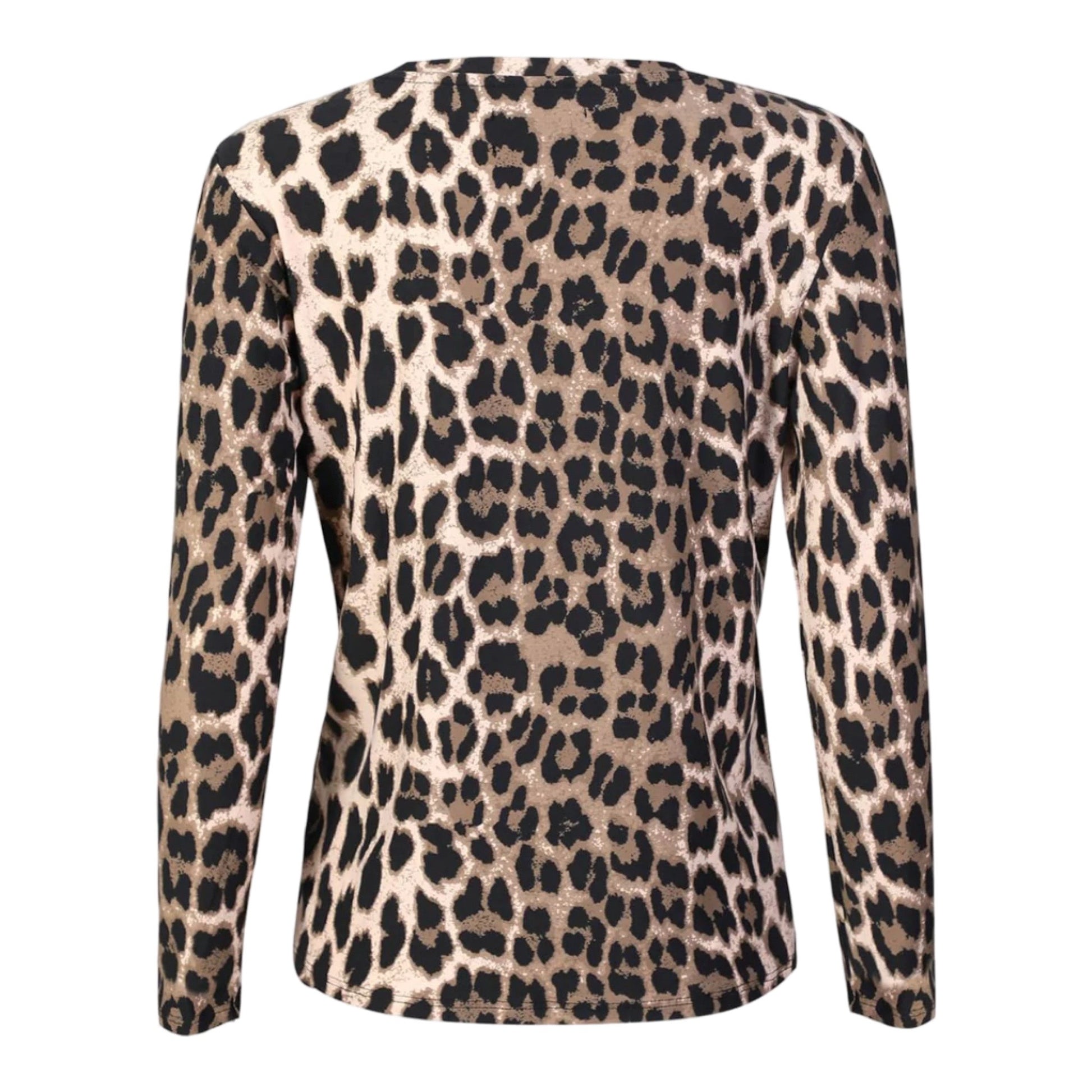 Liberte - Alma - LS - Twist - Tshirt - Big Lux Leo Fossil - Merle og Wilde ApS