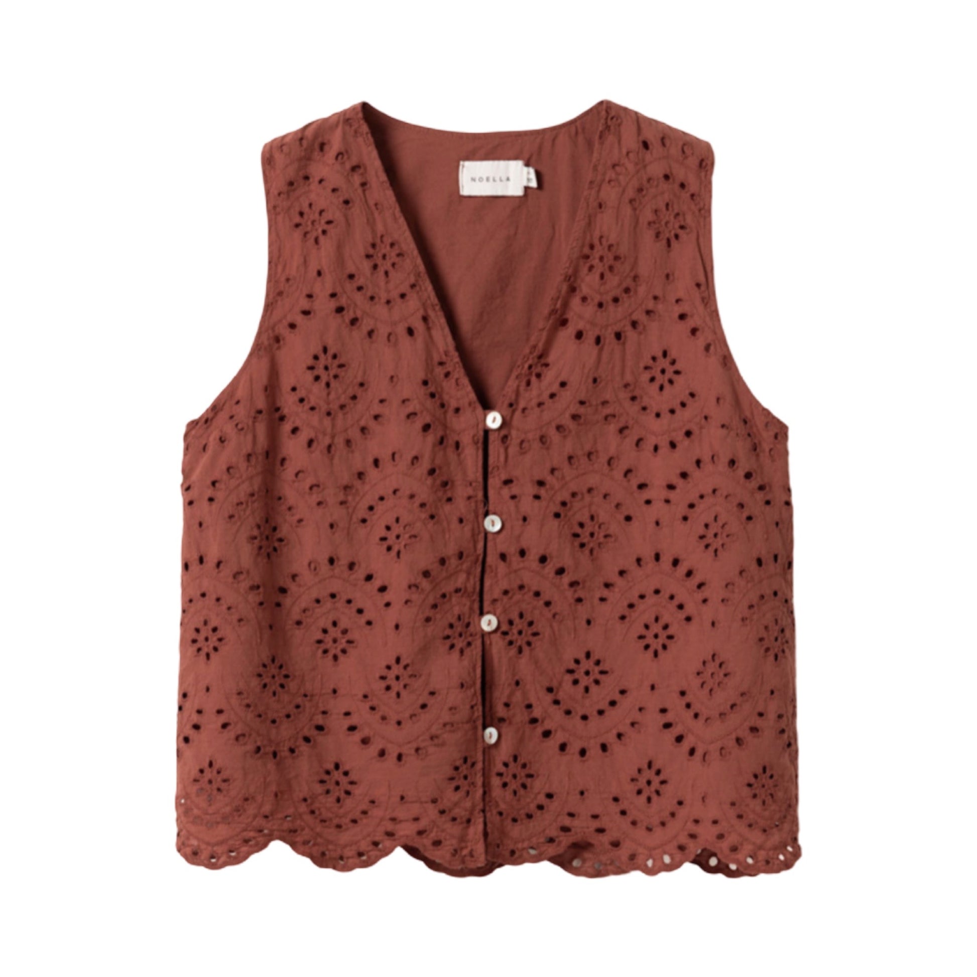 Preorder april/maj - Noella - N - mattie blouse - Terracotta - Merle og Wilde ApS