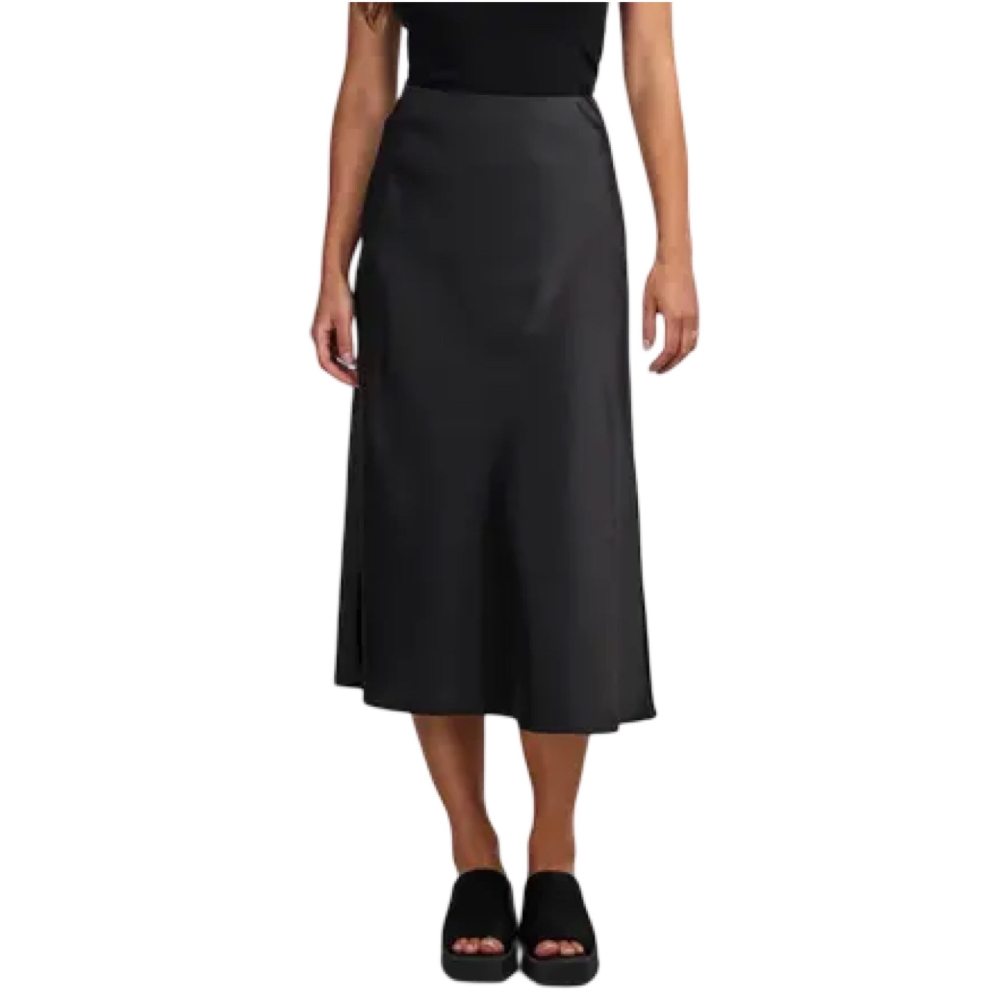 YAS - yaspella HW midi skirt s. Noos - Black - Merle og Wilde ApS