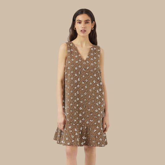 YAS - Yassoller SL dress Show - Taupe Grey - Merle og Wilde ApS