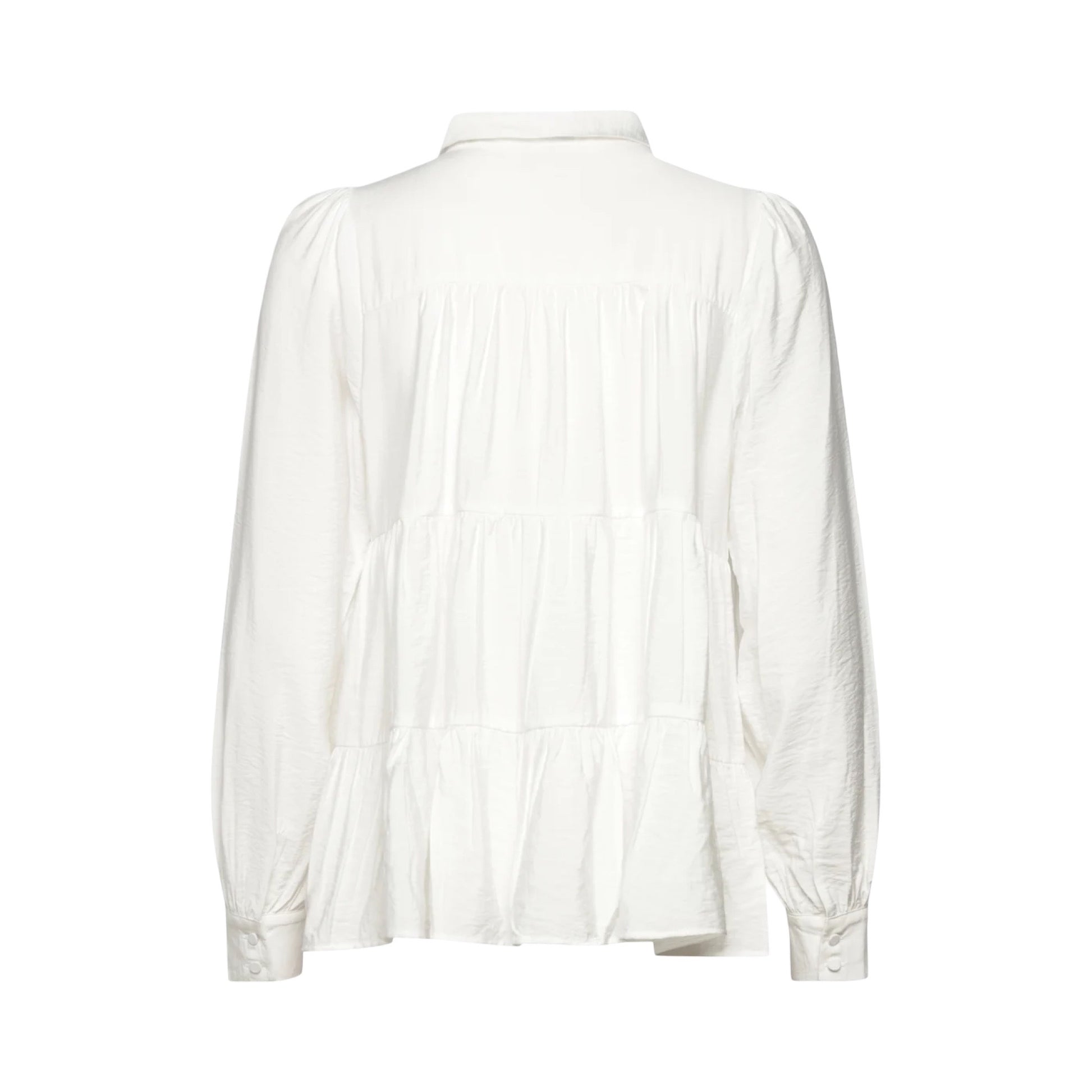YAS - Yas pala LS t-shirt - skjorte - Hvid - Merle og Wilde ApS