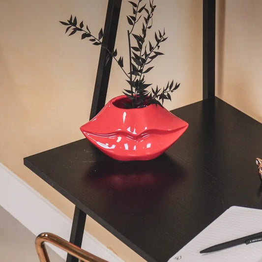 Housevitamin - Lips vase stor - rød