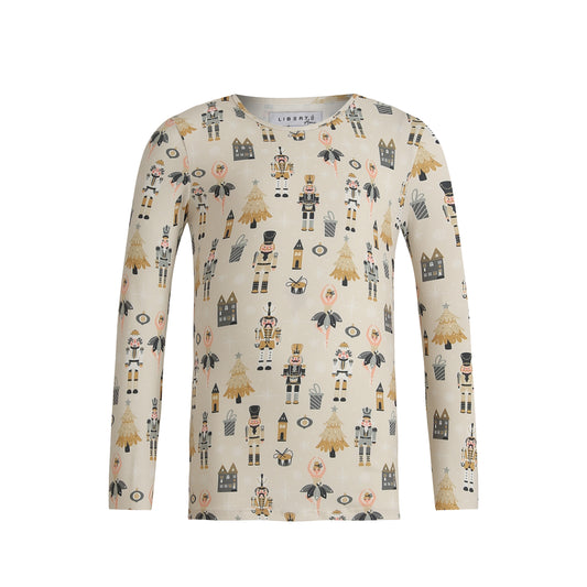 Liberte - Alma-LS-Tshirt-kids - Nutcracker creme