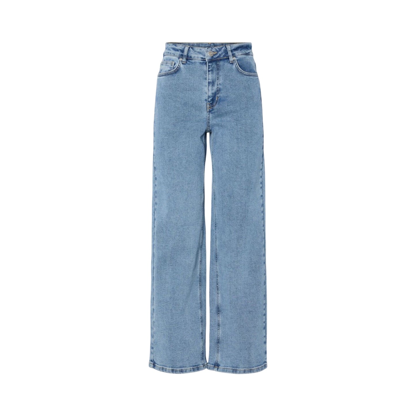 YAS - Yasrosie HW straight fit jeans - Light bluse denim - Merle og Wilde ApS