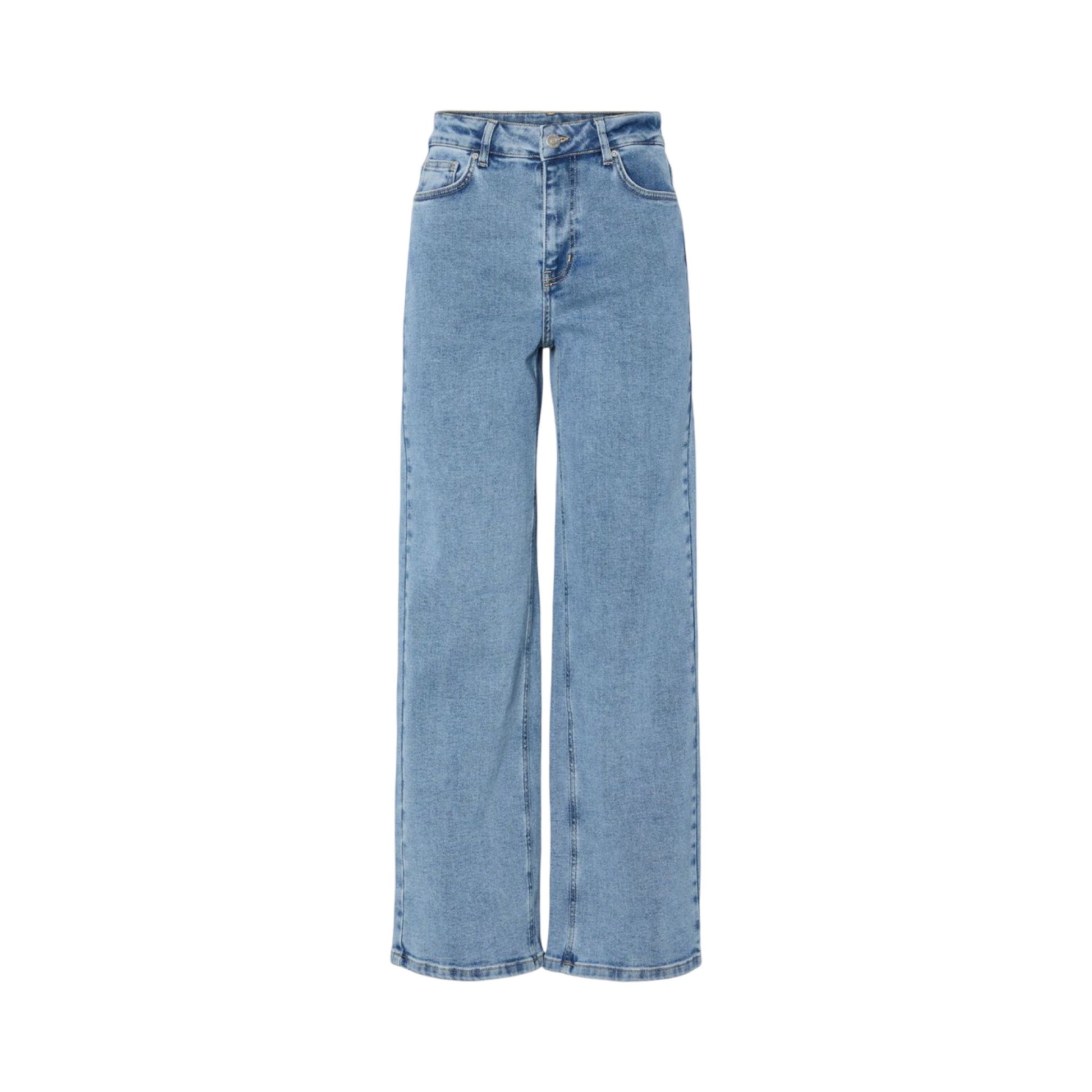 YAS - Yasrosie HW straight fit jeans - Light bluse denim - Merle og Wilde ApS
