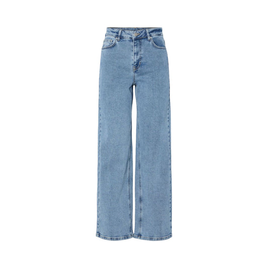 YAS - Yasrosie HW straight fit jeans - Light bluse denim - Merle og Wilde ApS