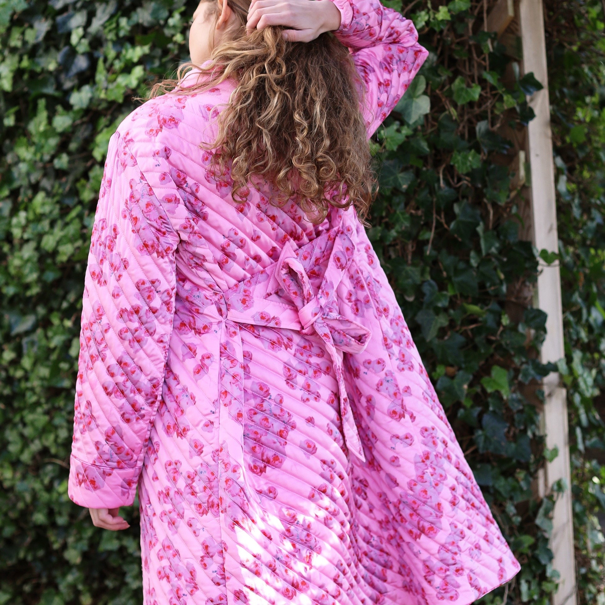 CRÁS - Sybillecras coat 8069 - Pink roses - Merle og Wilde ApS