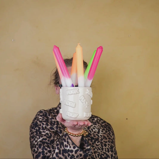 Housevitamin - Fuck - keramik kop/potte - Beige - Merle og Wilde ApS