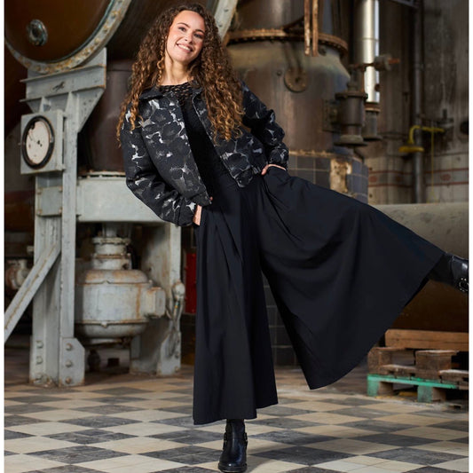 Black colour - BCdavina split skirt - Black - Merle og Wilde ApS