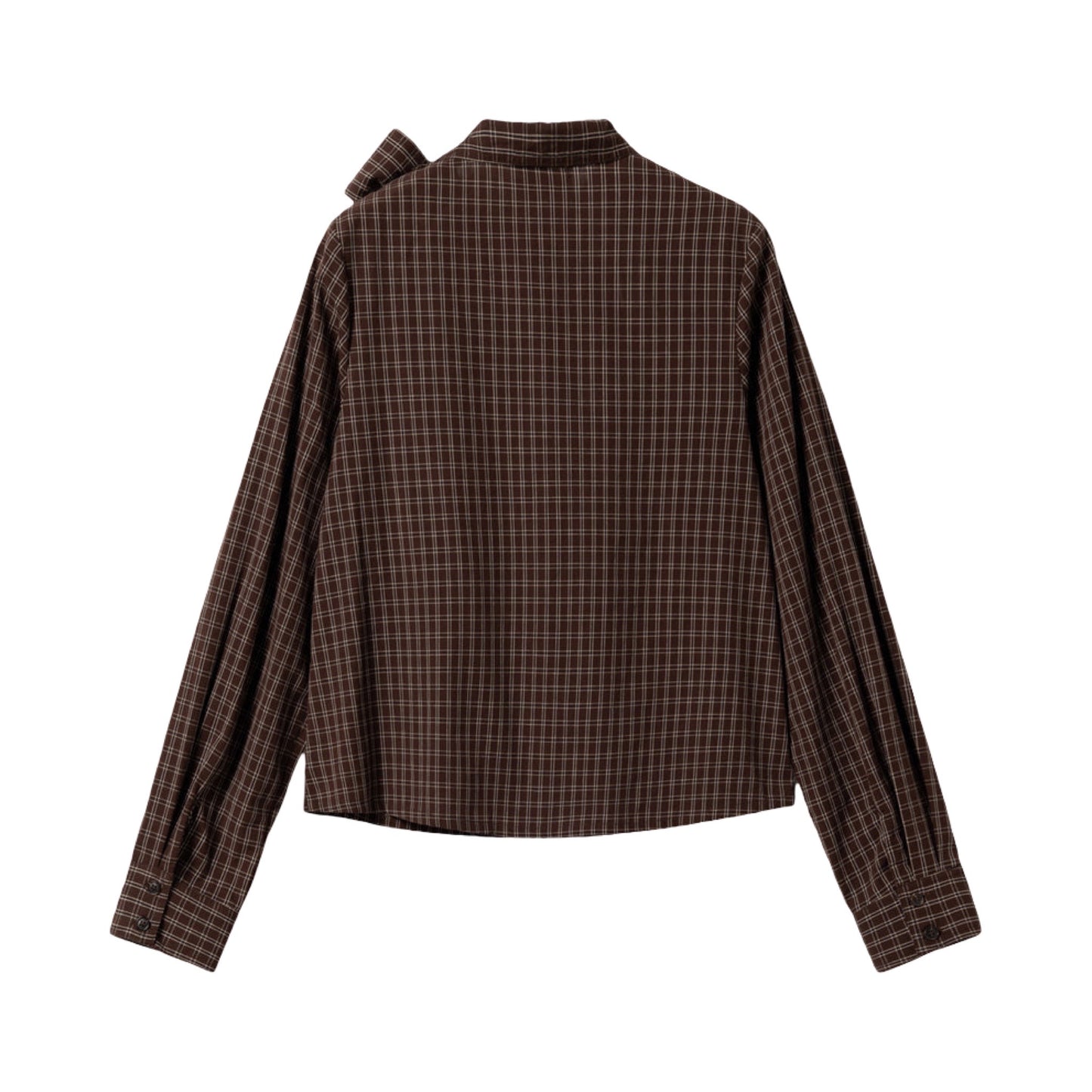 Noella - Kesha LS Blouse Cari Brown Check - Merle og Wilde ApS
