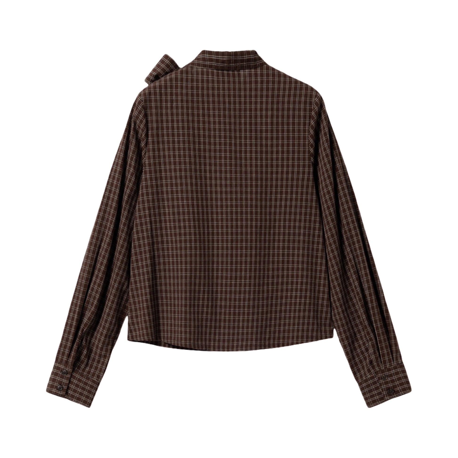 Noella - Kesha LS Blouse Cari Brown Check - Merle og Wilde ApS
