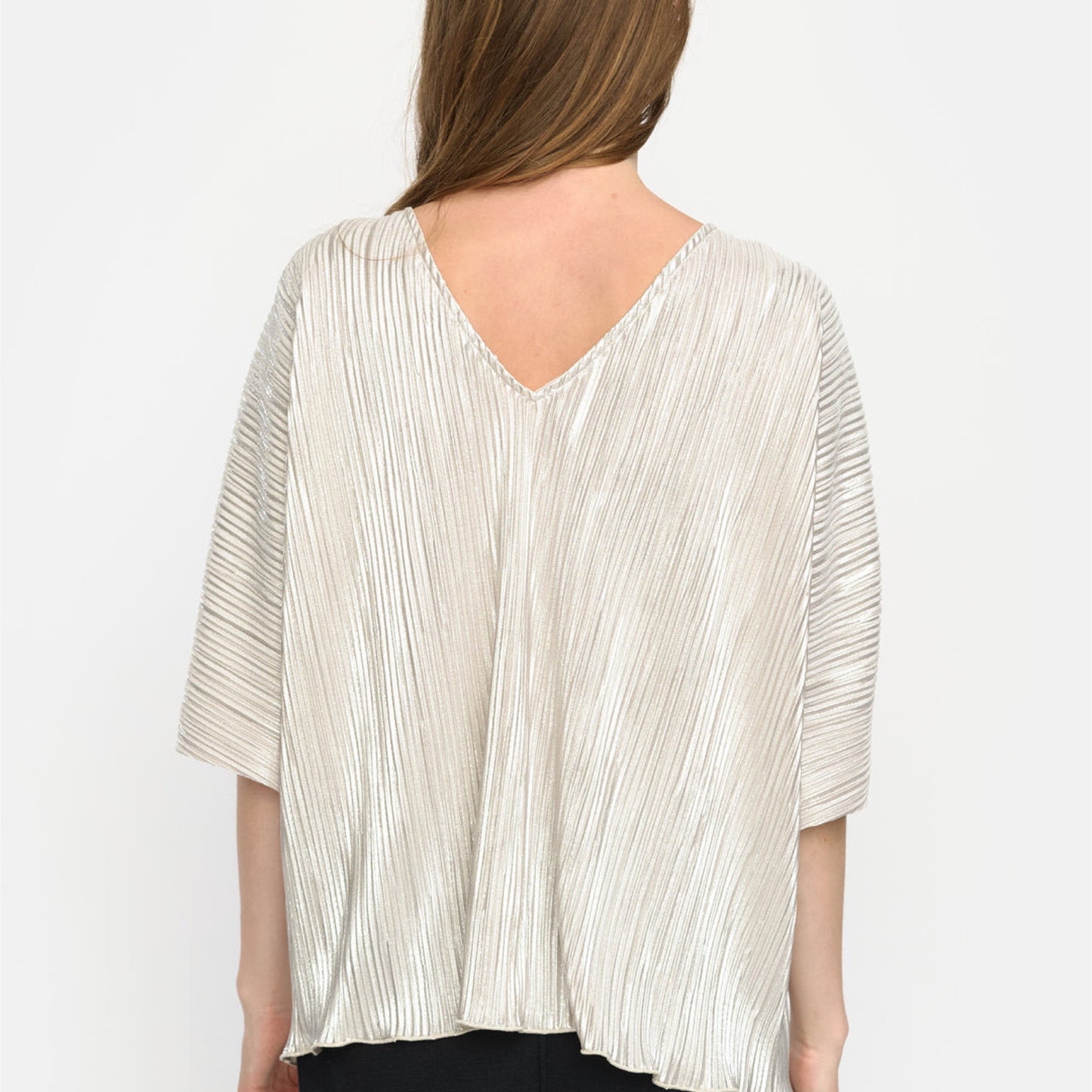 Soft rebels - SRNevaeh Blouse - Silver plisse