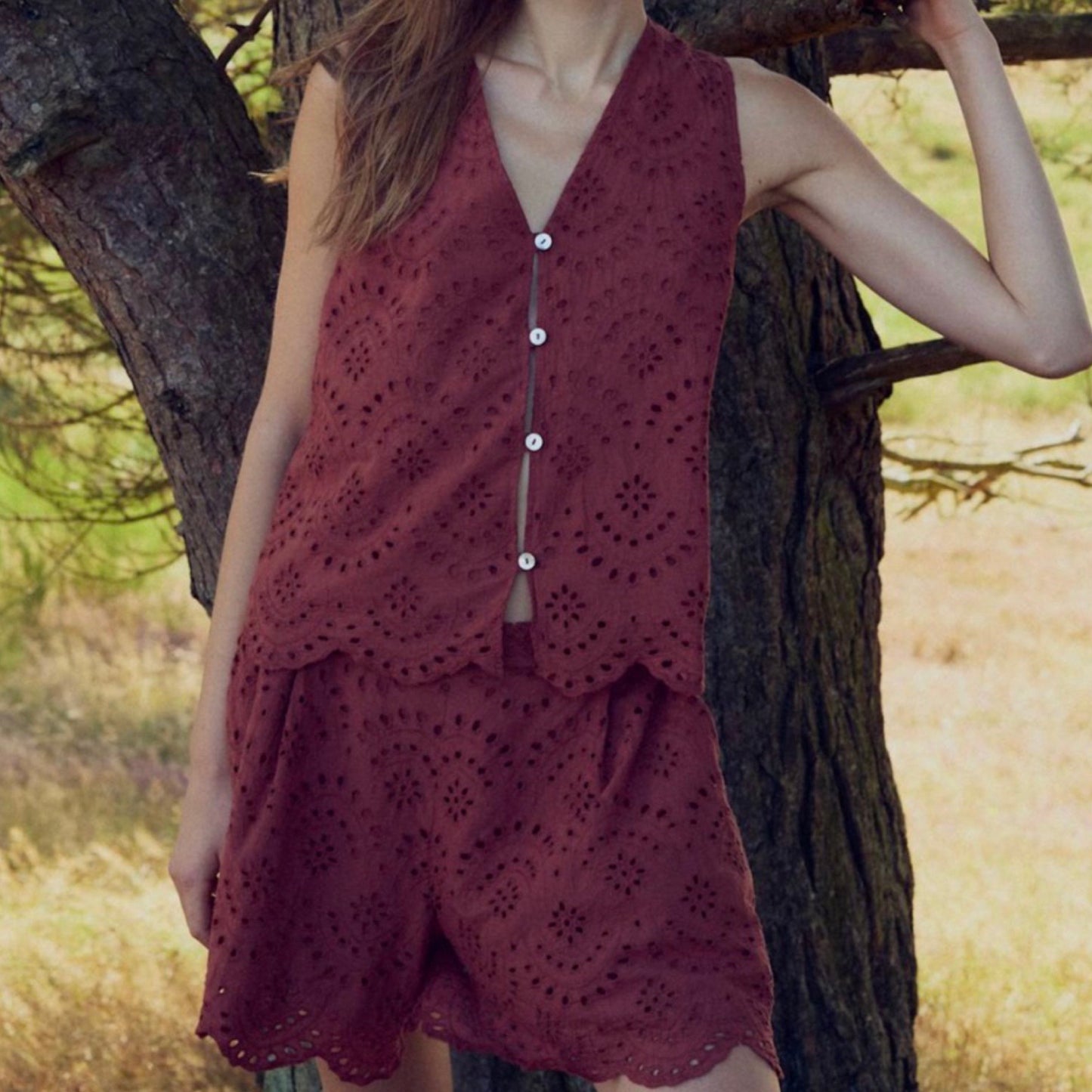 Preorder april/maj - Noella - N - Maven MW shorts - terracotta - Merle og Wilde ApS