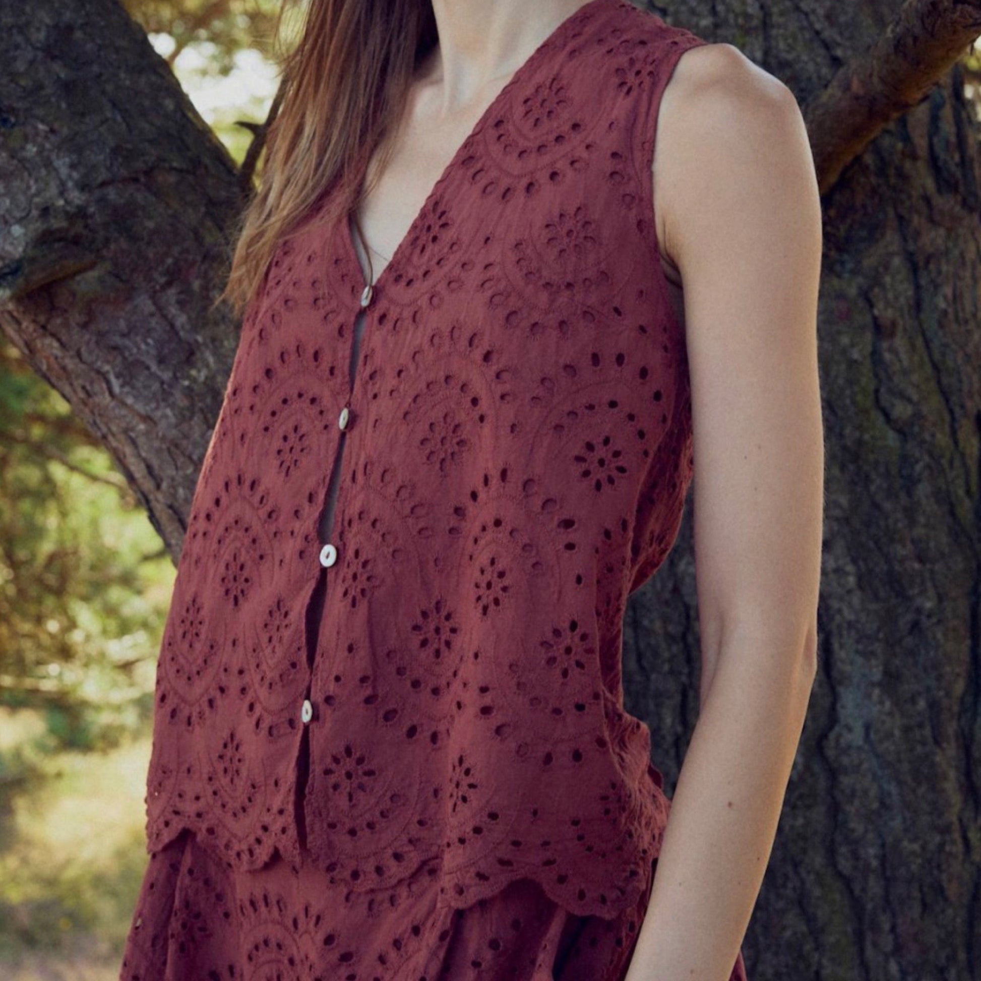 Preorder april/maj - Noella - N - mattie blouse - Terracotta - Merle og Wilde ApS