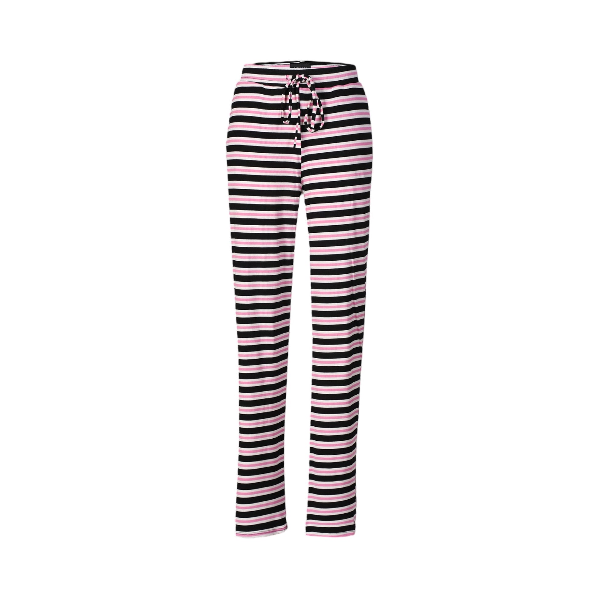 Liberte - Natalia - straight - pants - Bubblegum/white/black - Merle og Wilde ApS