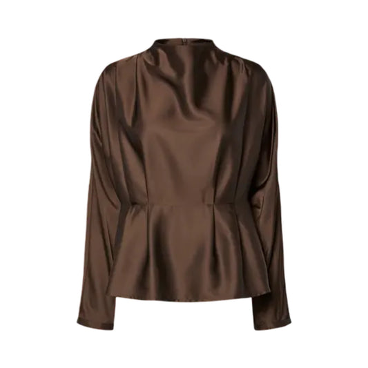 YAS - Yasyera LS. top - chocolate Brown - Merle og Wilde ApS