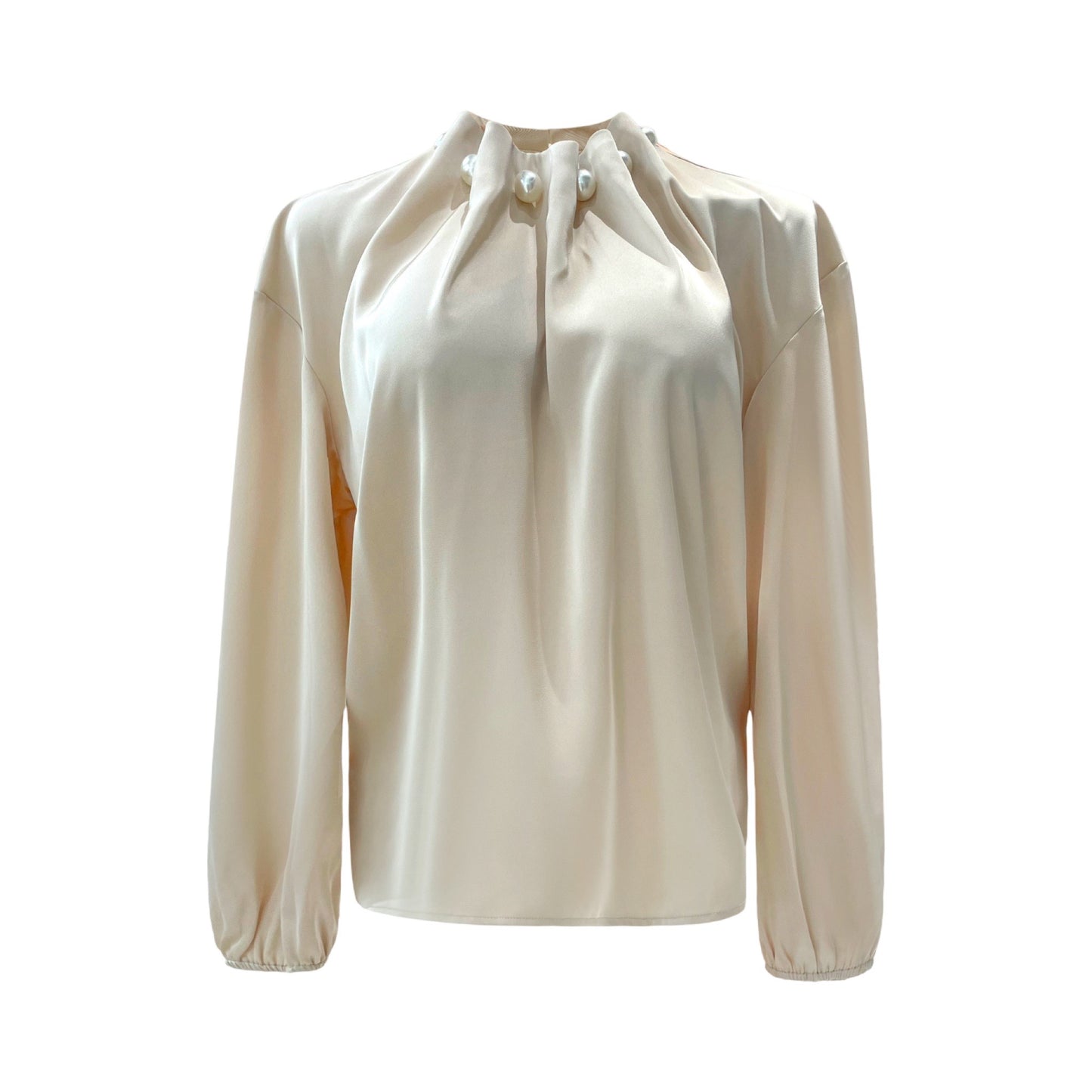 Preorder dec. - Liberté - Pip - LS - pearl - blouse - champagne - Merle og Wilde ApS