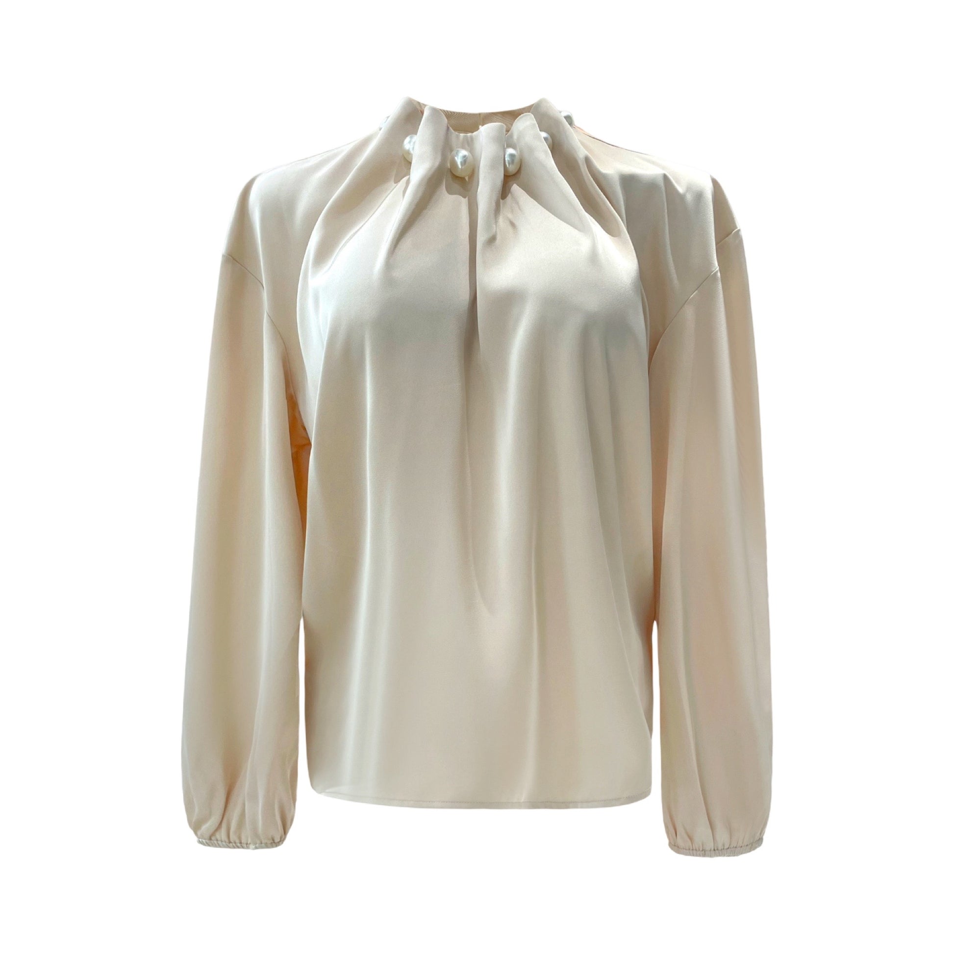 Preorder dec. - Liberté - Pip - LS - pearl - blouse - champagne - Merle og Wilde ApS