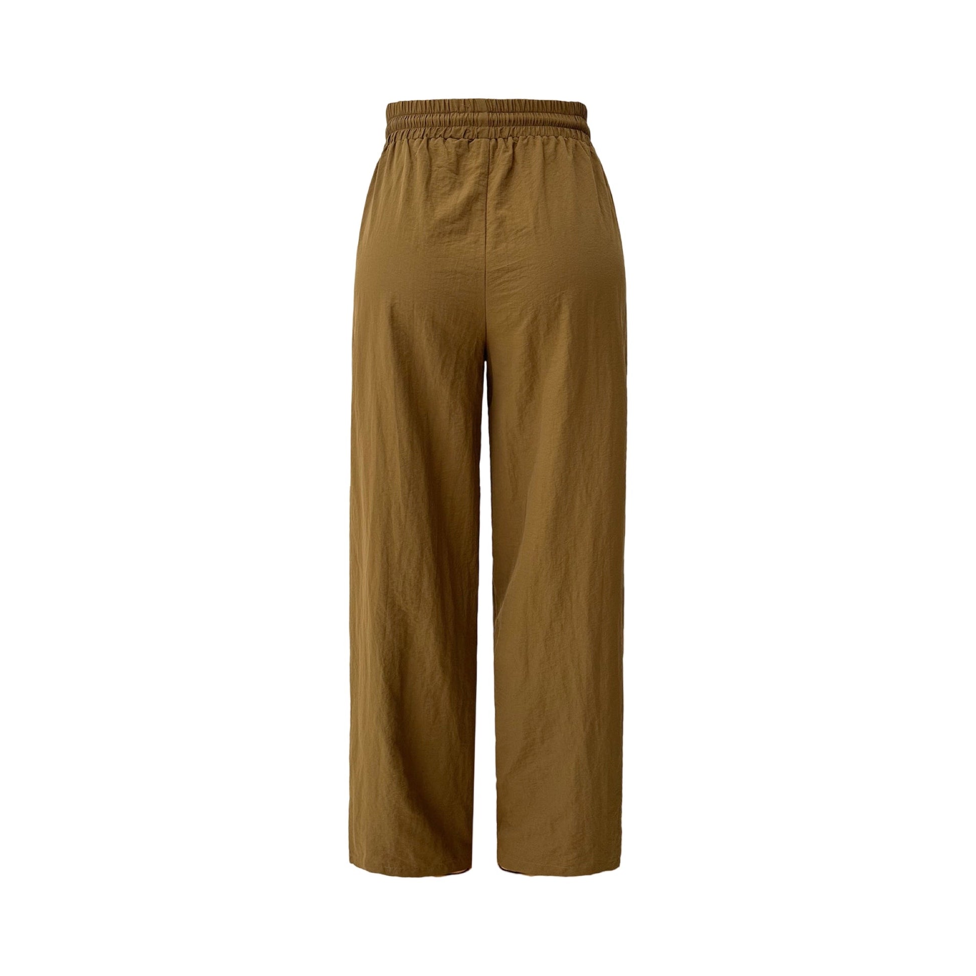 Liberte - Eva track wide pants - Mocca Ivory - Merle og Wilde ApS