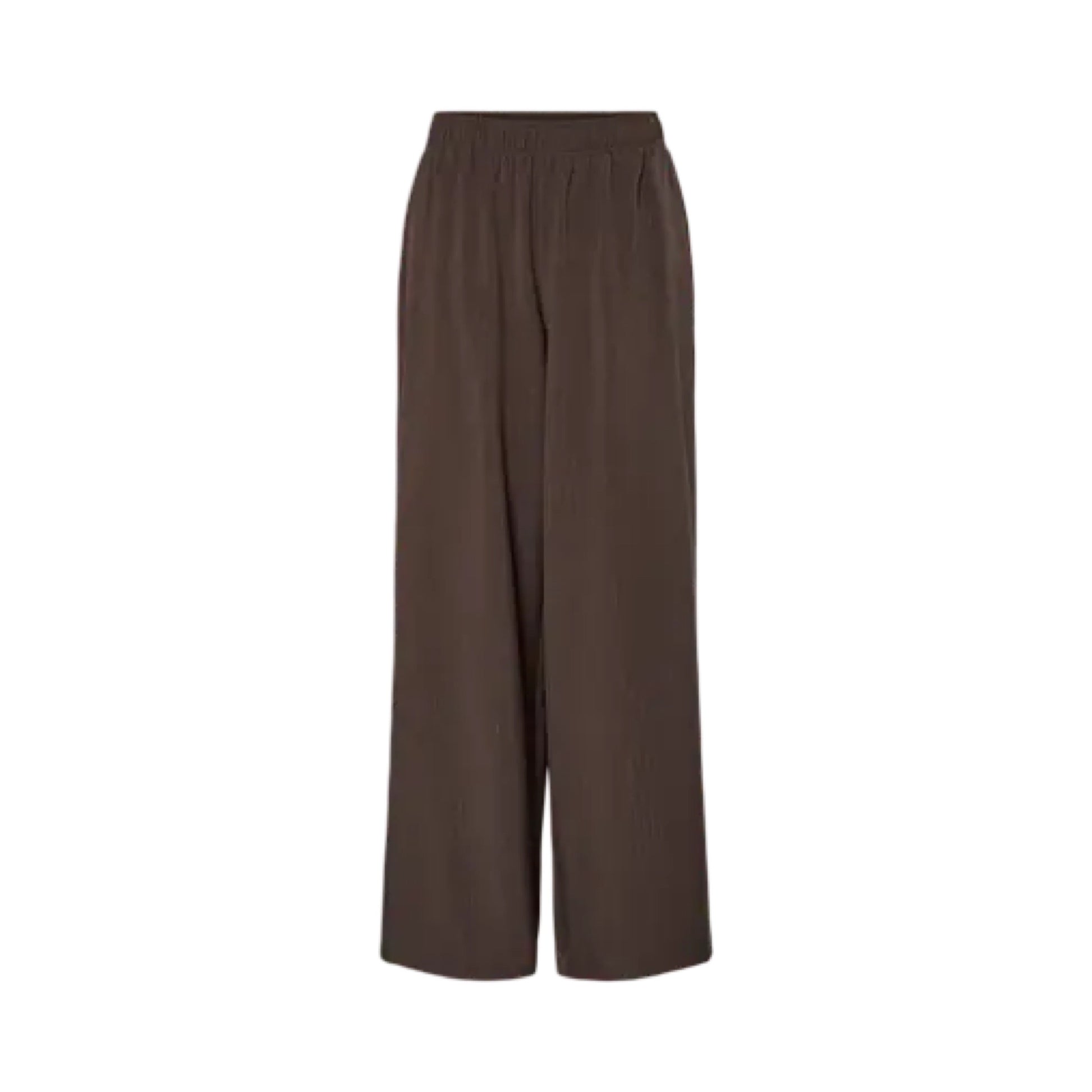YAS - Yasshimma HMW pant - chocolate Brown w. Metallic pinstripe - Merle og Wilde ApS