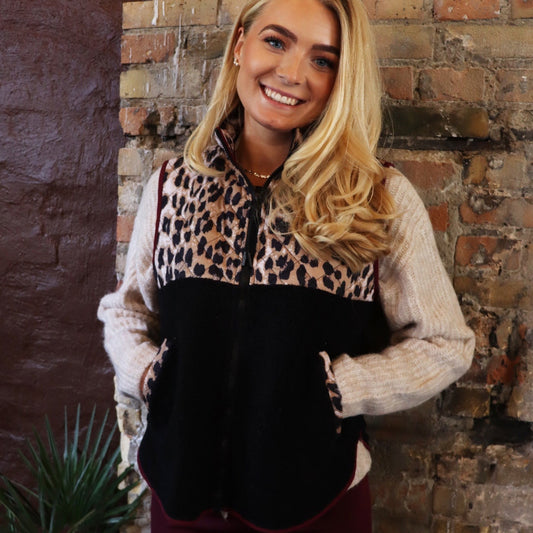 Liberte - Teddy Leo vest - Bordeaux - Merle og Wilde ApS