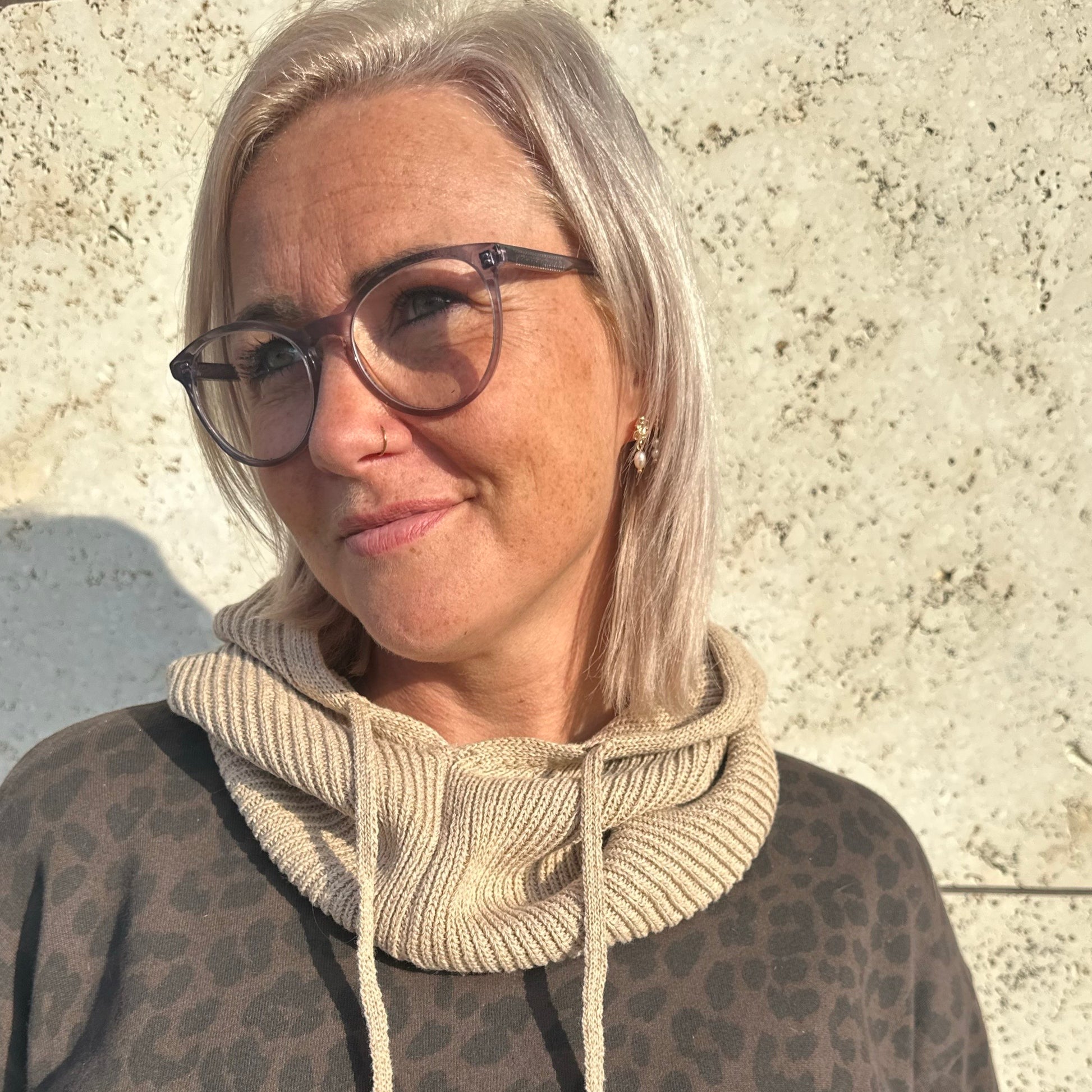 Black colour - BClerke balaclava - natural - Merle og Wilde ApS