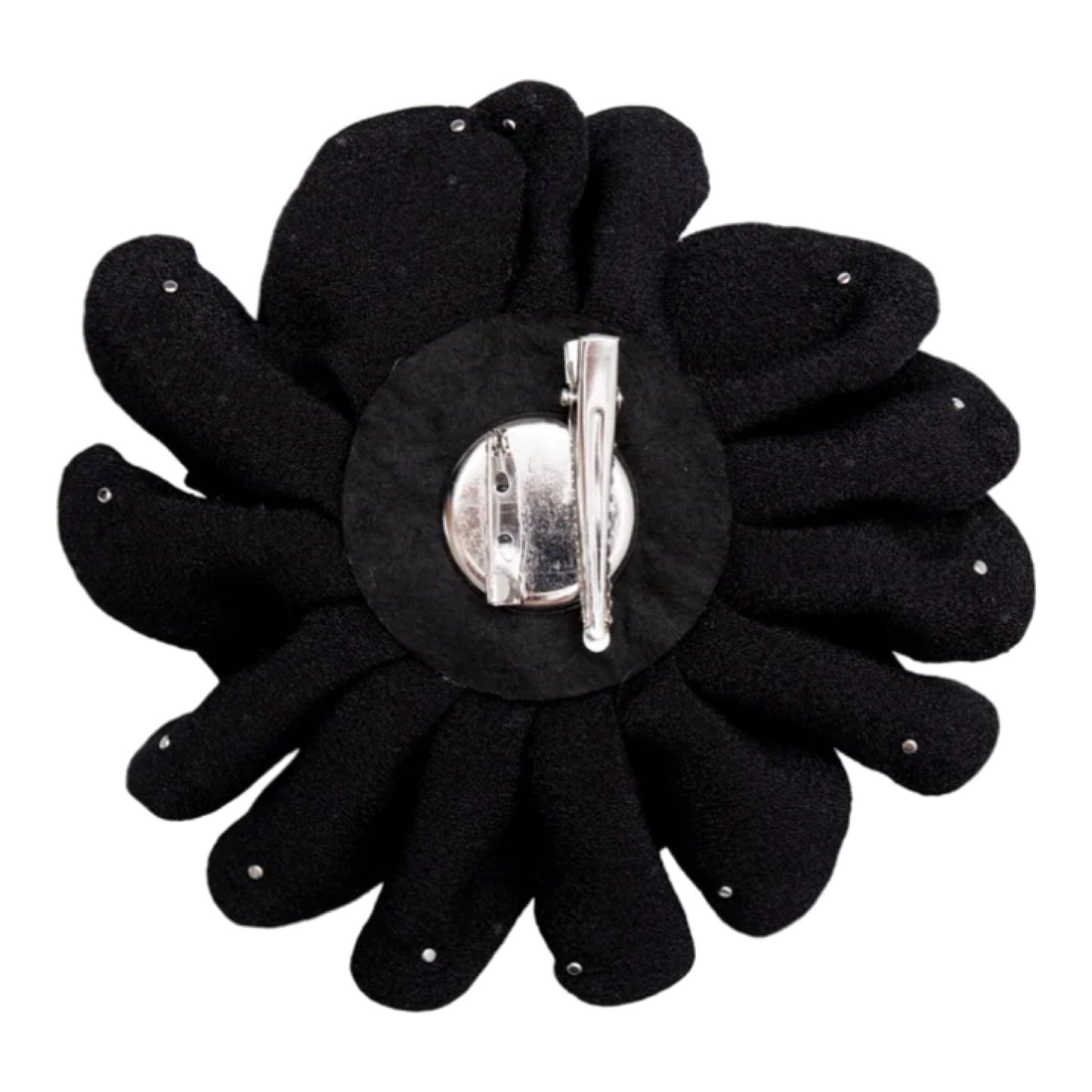 Black Colour - BCkimmi mega flower brooch - Black