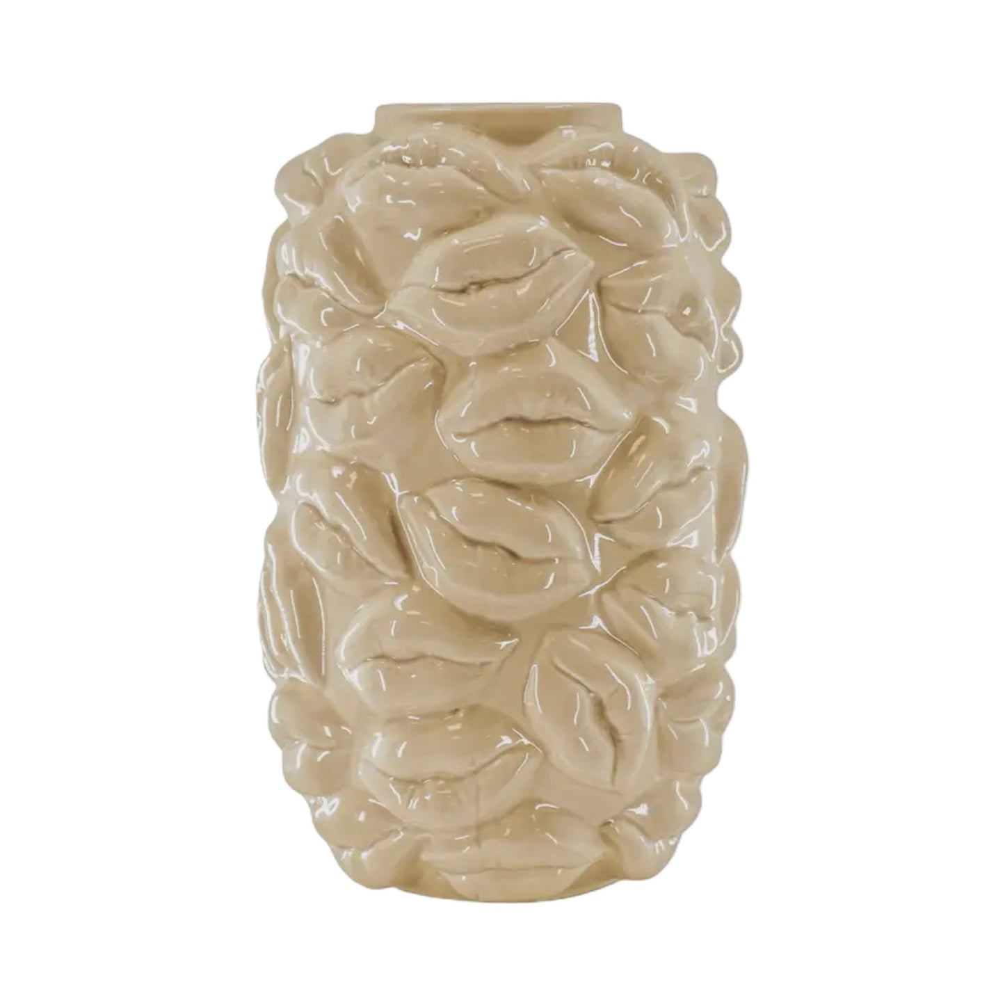 Housevitamin - kys vase - keramik - fåes i 2 farver - neonpink & beige - Merle og Wilde ApS