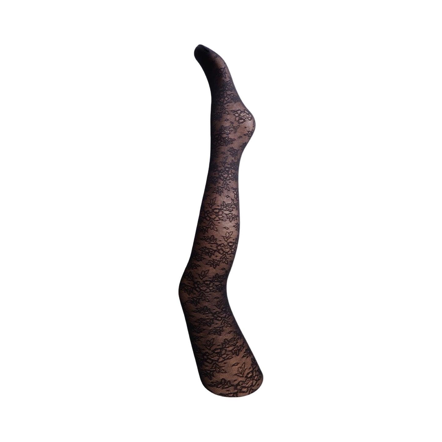 Black colour - BCbelle flower tights - Black - Merle og Wilde ApS