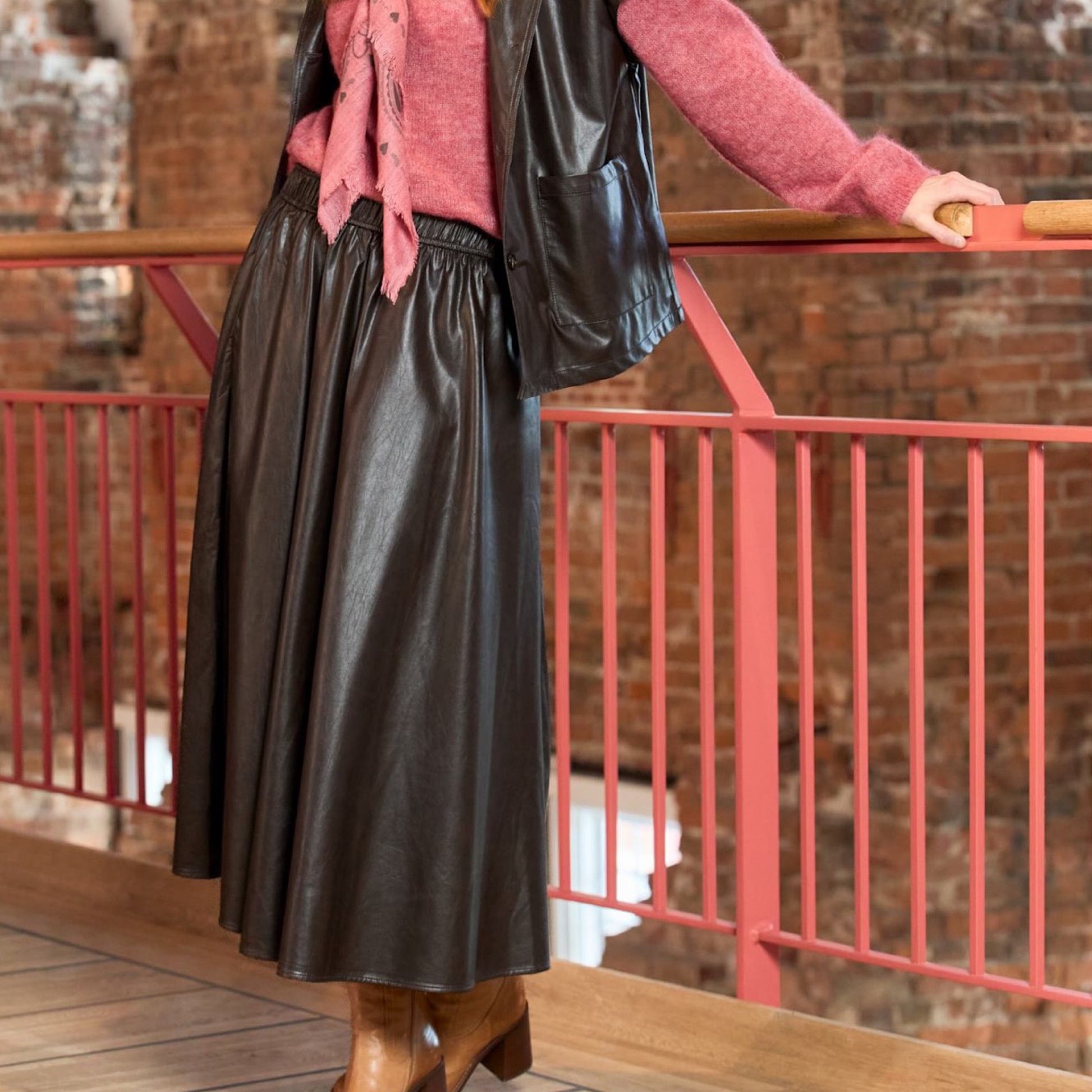 Black colour - BCjuliet vegan skirt 1 Coffee - Merle og Wilde ApS