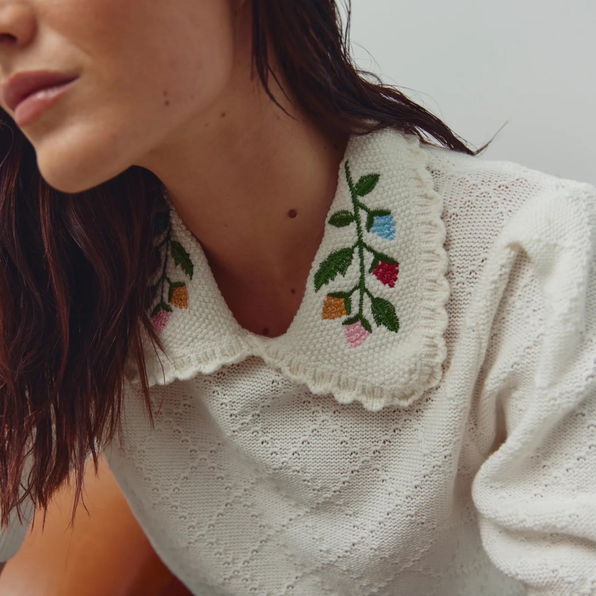 Preorder feb. - Noella - N - Madeleine knit - ivory - Merle og Wilde ApS