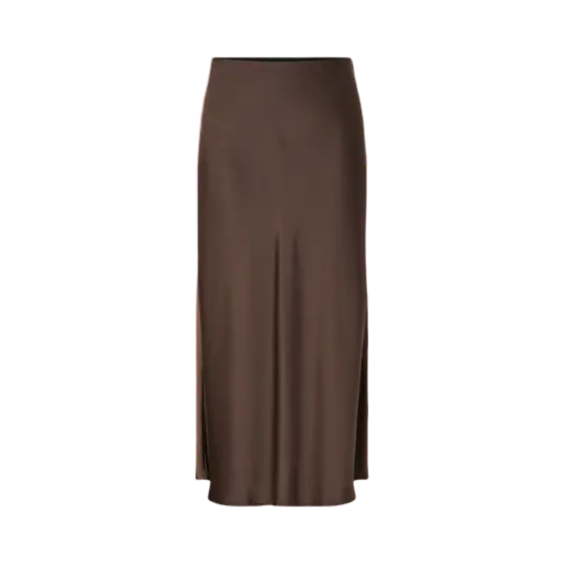 YAS - Yaspella HW. MIDI skirt s. Noos - Chocolate Brown - Merle og Wilde ApS