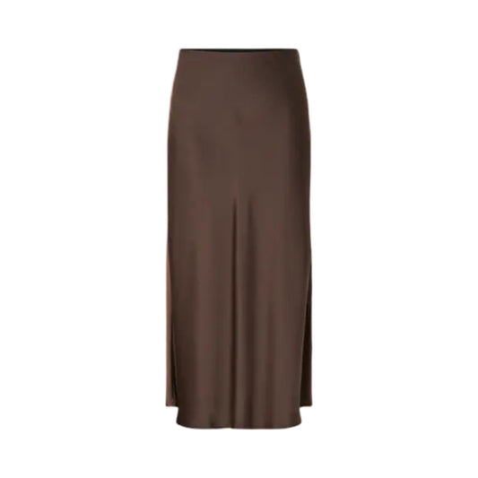 YAS - Yaspella HW. MIDI skirt s. Noos - Chocolate Brown - Merle og Wilde ApS