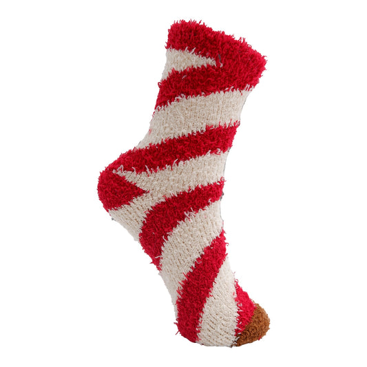 Black colour - BCreese Soft sock - red stripe