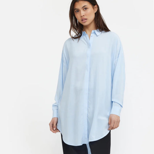 Soft rebels - SRfreedom Long Shirt - cashmere blue