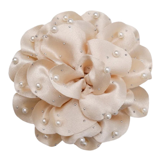 Black colour - BCkimmi mega flower brooch - champagne