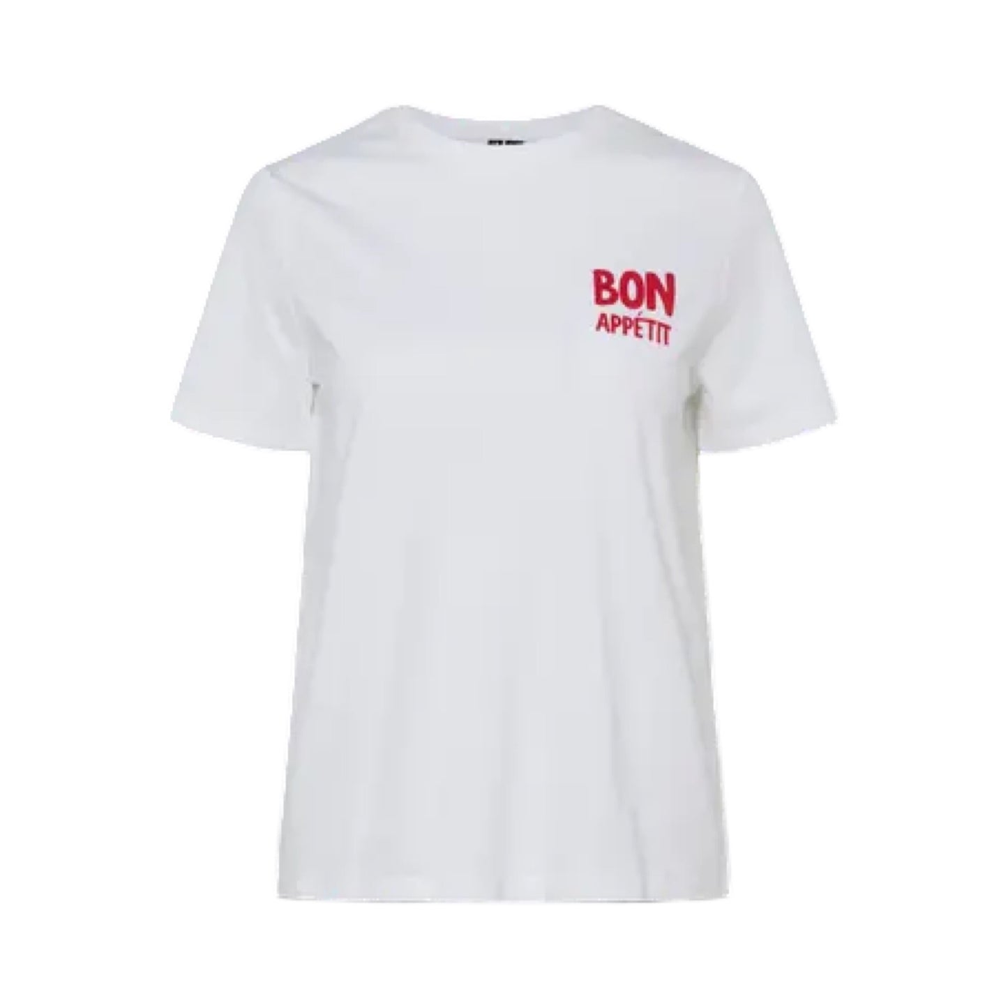 Pieces - Bon appetit - PCtalia ss printed T-shirt JRS BS - Bon appetit - Merle og Wilde ApS
