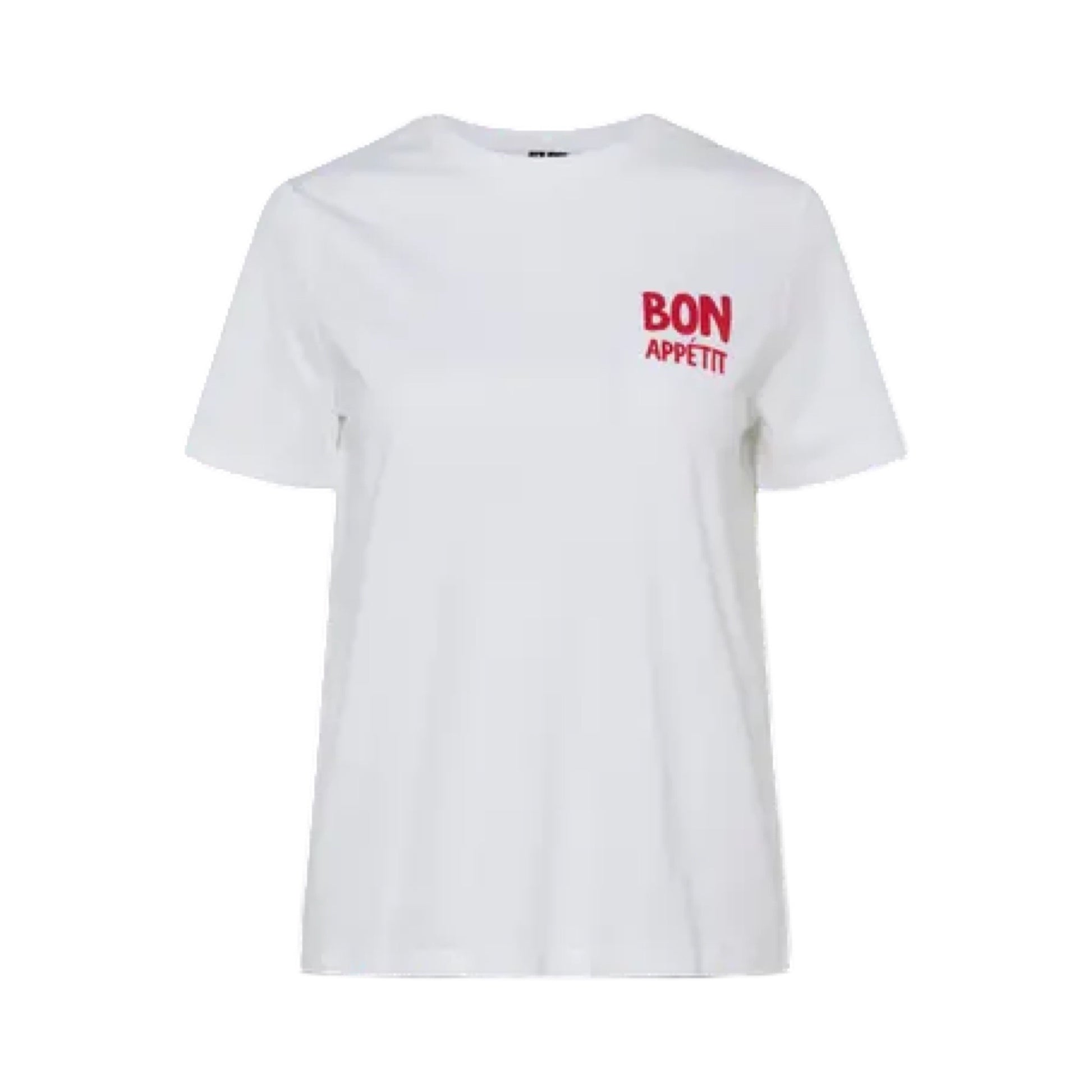 Pieces - Bon appetit - PCtalia ss printed T-shirt JRS BS - Bon appetit - Merle og Wilde ApS
