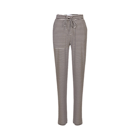 Liberte - Natalia - stright - pants - Brown/creme - Merle og Wilde ApS
