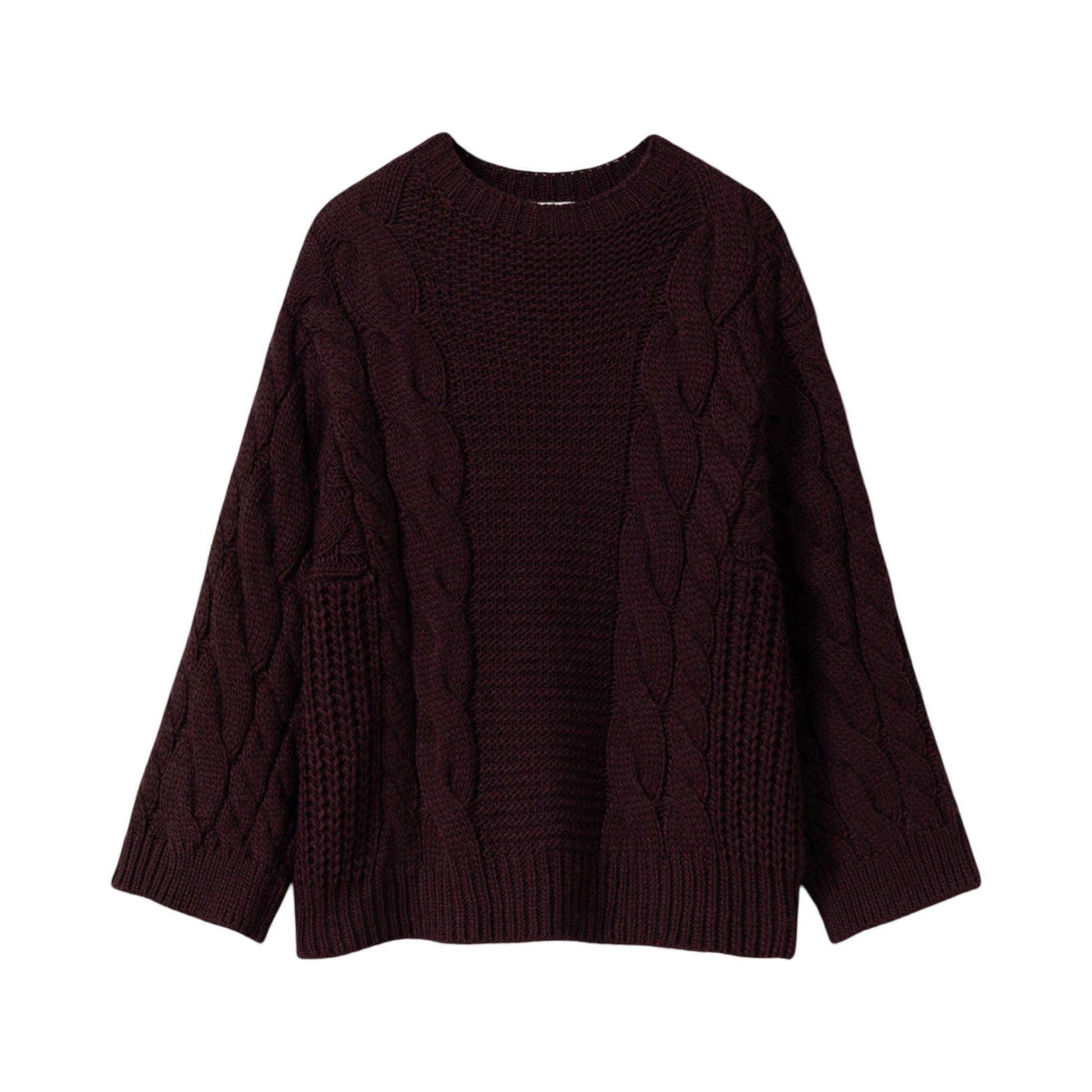Noella - Lisbeth knit - Burgundy - Merle og Wilde ApS