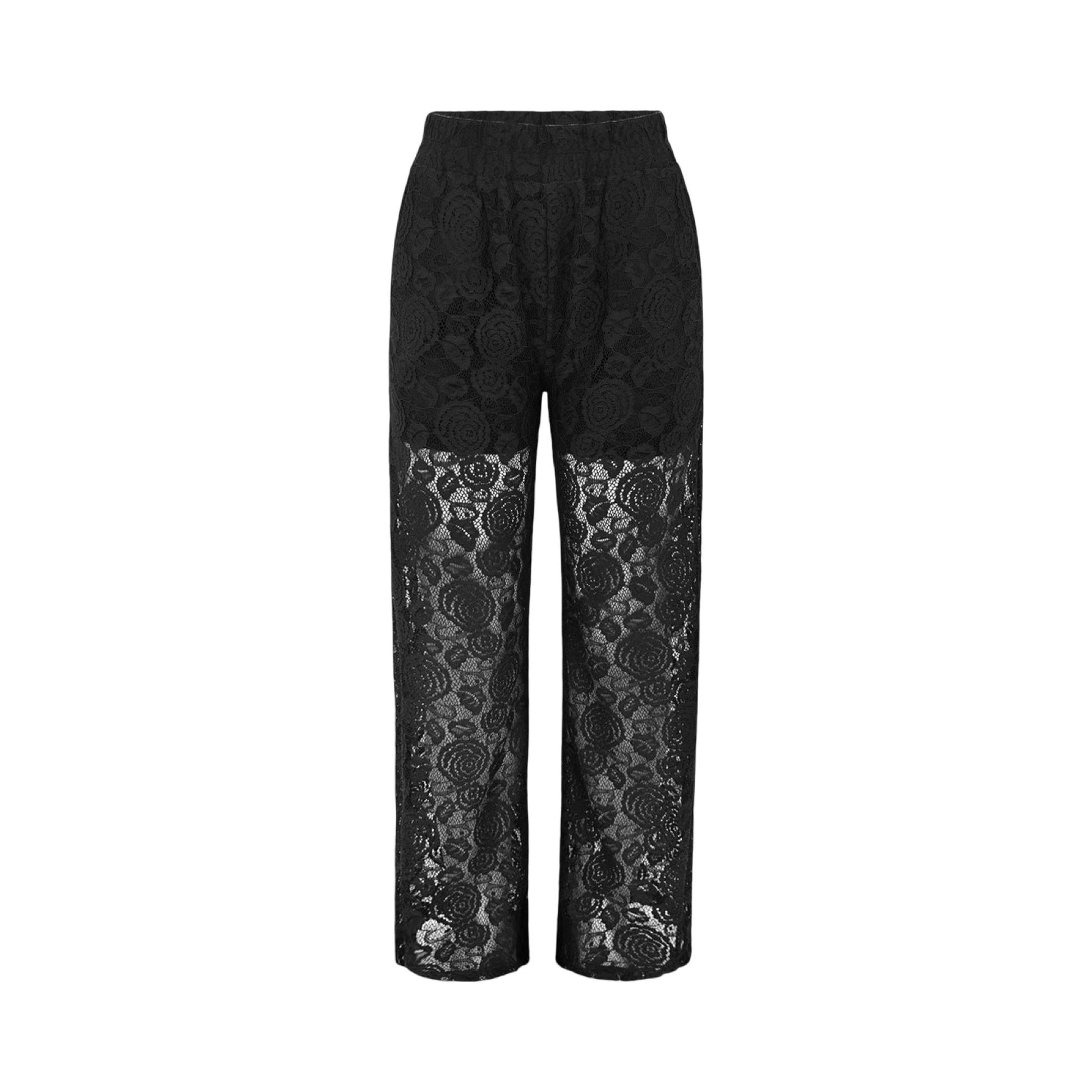 Liberte - Lacy pants - Black - Merle og Wilde ApS