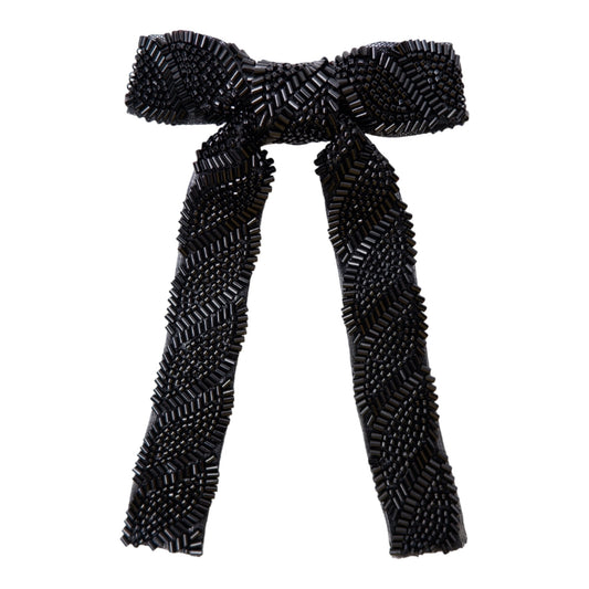 Black colour - BCcavarly 2-in-1 Bow Brooch - Black