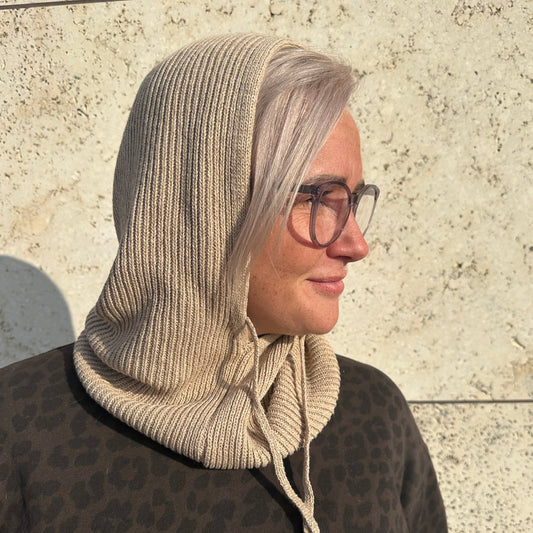 Black colour - BClerke balaclava - natural - Merle og Wilde ApS