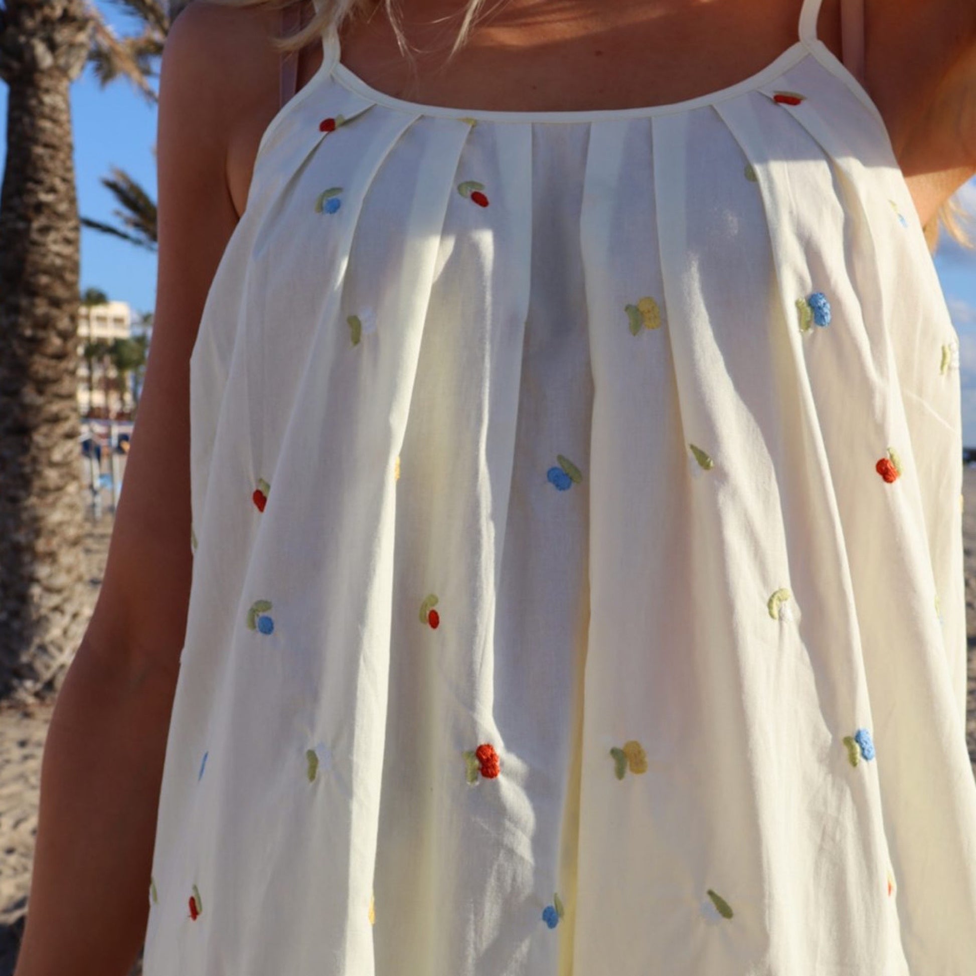 Liberte - Similla - strap - dress - Cashew creme - Merle og Wilde ApS
