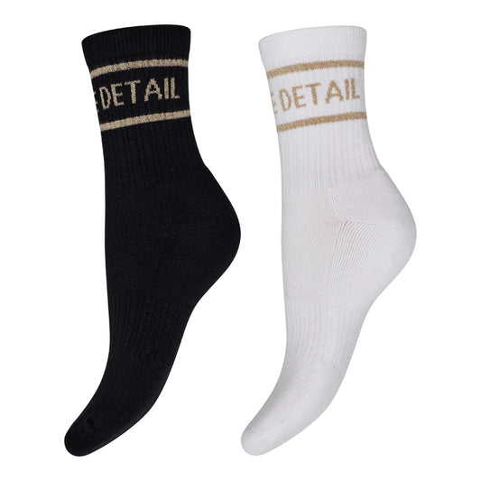 Hype The details - Tennis Socks 2-pak - Black/white