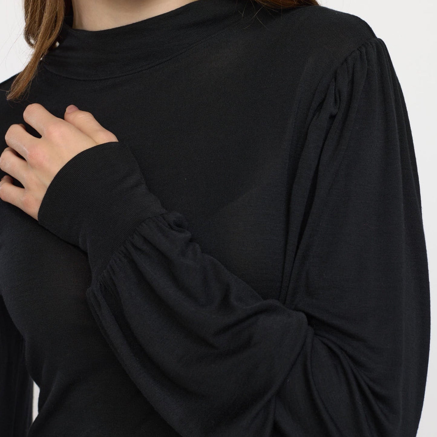 Soft rebels - SRRoman T-neck top - Black